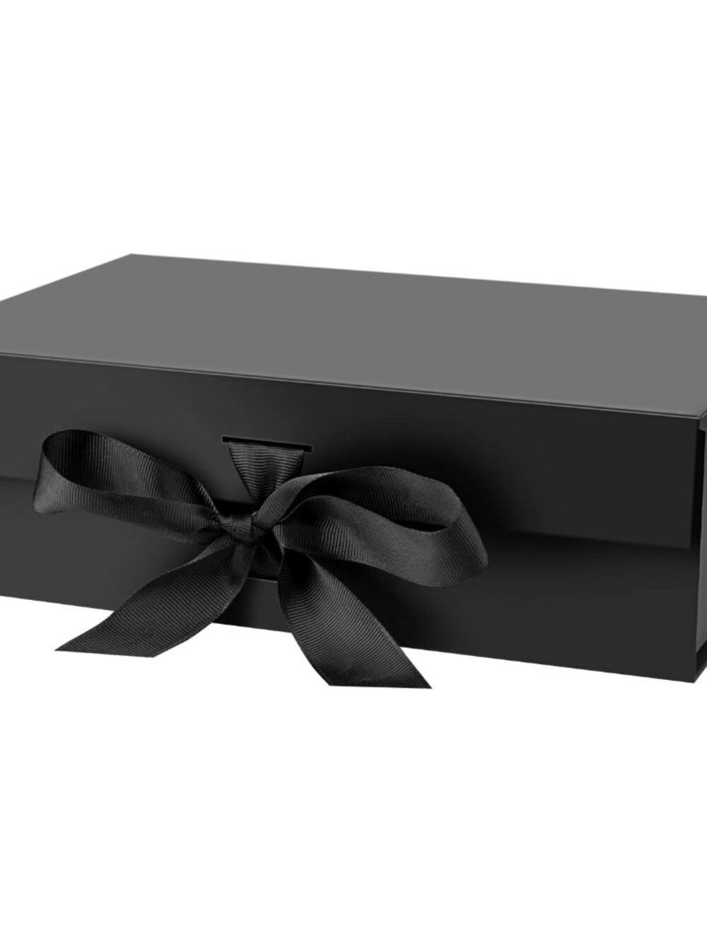 Black Gift Box with Lid for Presents 10.5x7.5x3.1 Inches